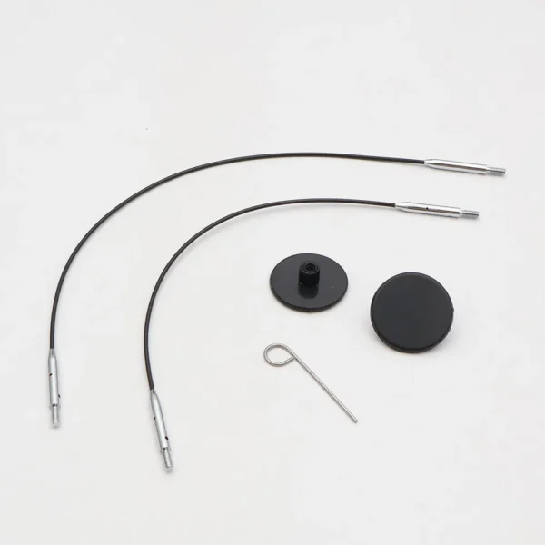 KnitPro Mini kabel set 27 en 30cm zwart